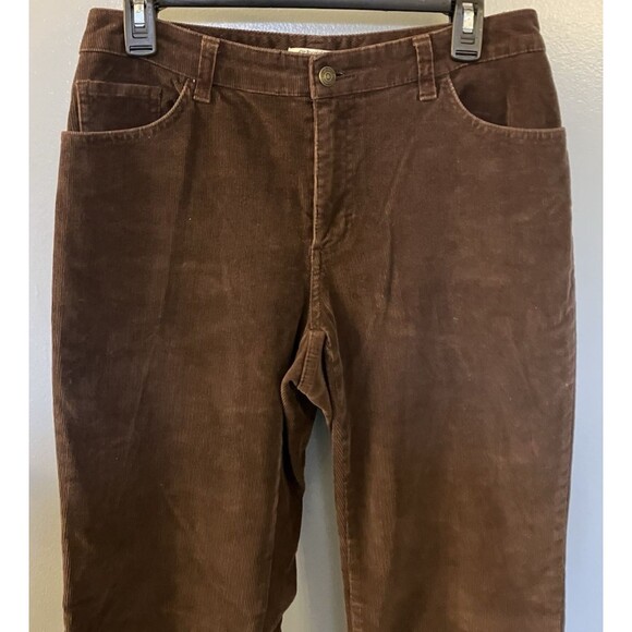 St Johns Bay Womens Stretch Corduroy Pants Brown Mid Rise Bootcut Size 6 NWOT - Picture 5 of 7